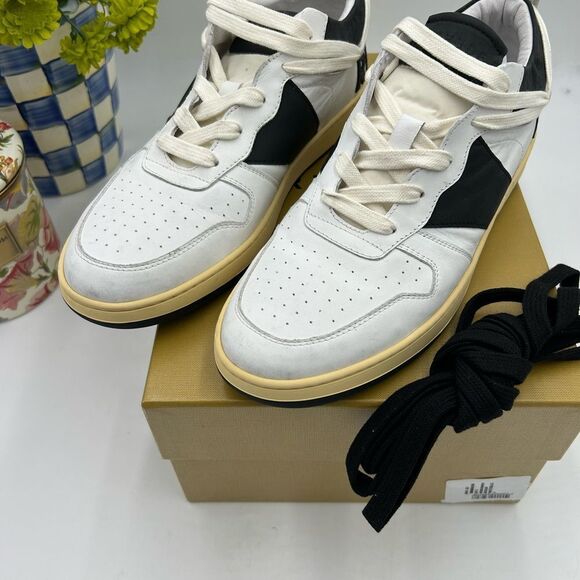 Men's Rhude logo lettering, low top leather sneakers size 9 - Picture 10 of 11